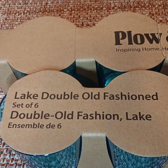 Plow & Hearth Lake Blue Acrylic Short 15oz. Tumblers Set Of 6 New - Picture 3 of 4